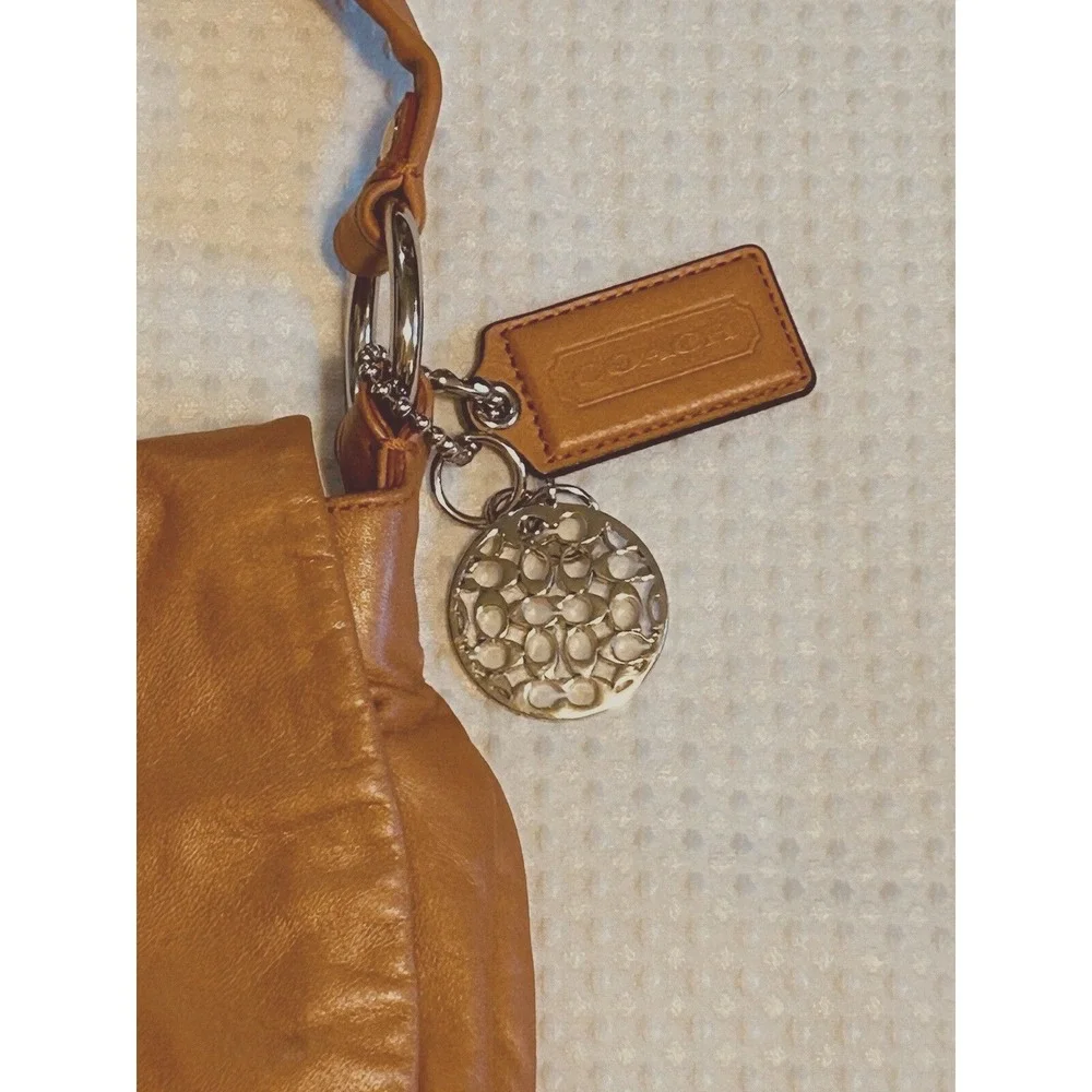COACH - Genuine Leather - Hobo - Shoulder Bag #13652 - Tangerine - PLUS WALLET